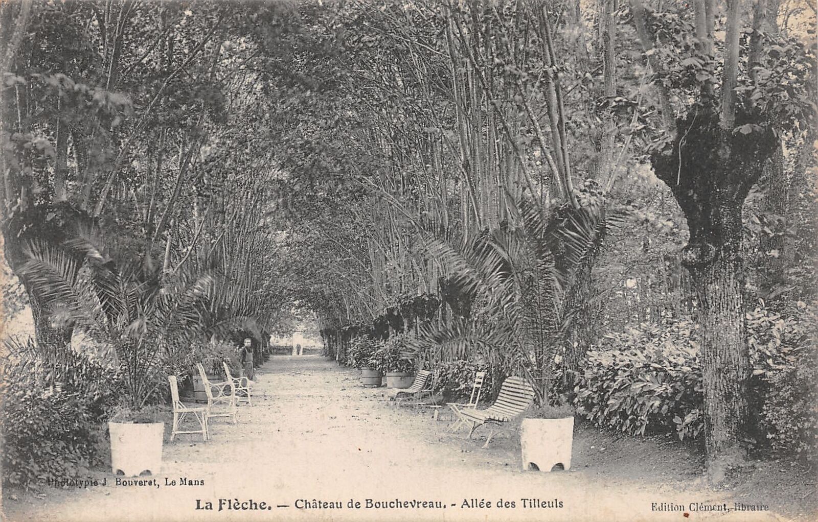 La Flèche - 1900-1945 - edit J Bouverert Château de Bouchevreau - Allé des Tilleuls