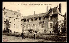 La Flèche - edit Dabin n°6 Château des Carmes - Vue prise du Parc